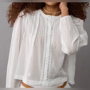 White light weight blouse. Never worn